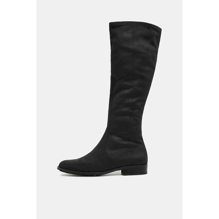 Bottes Stretch Aspect Daim – Silhouette Élancée & Style Chic