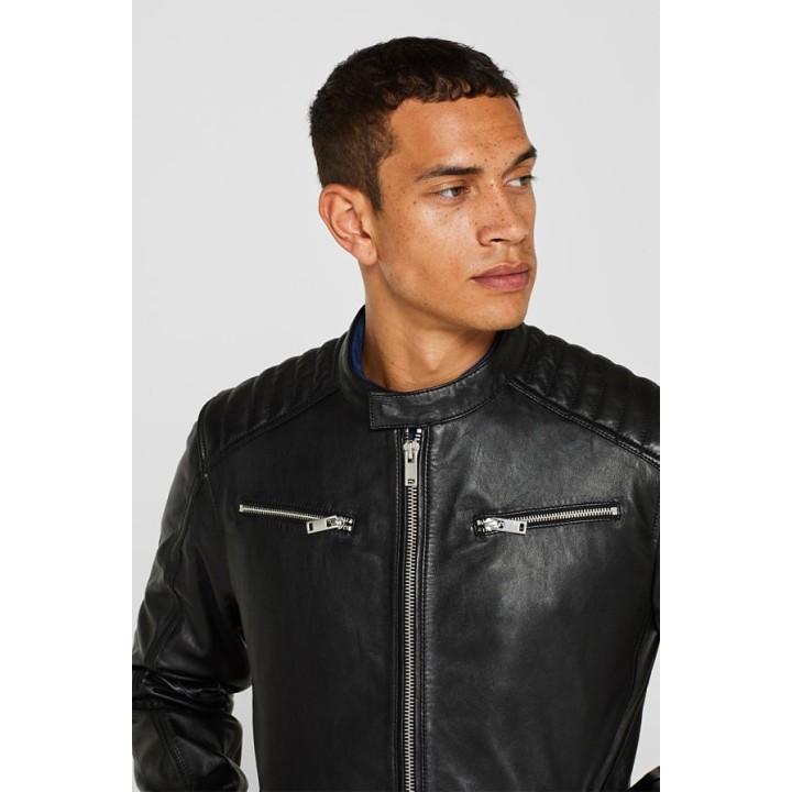 Veste Motard en Cuir Nappa – Icône de Style & Luxe