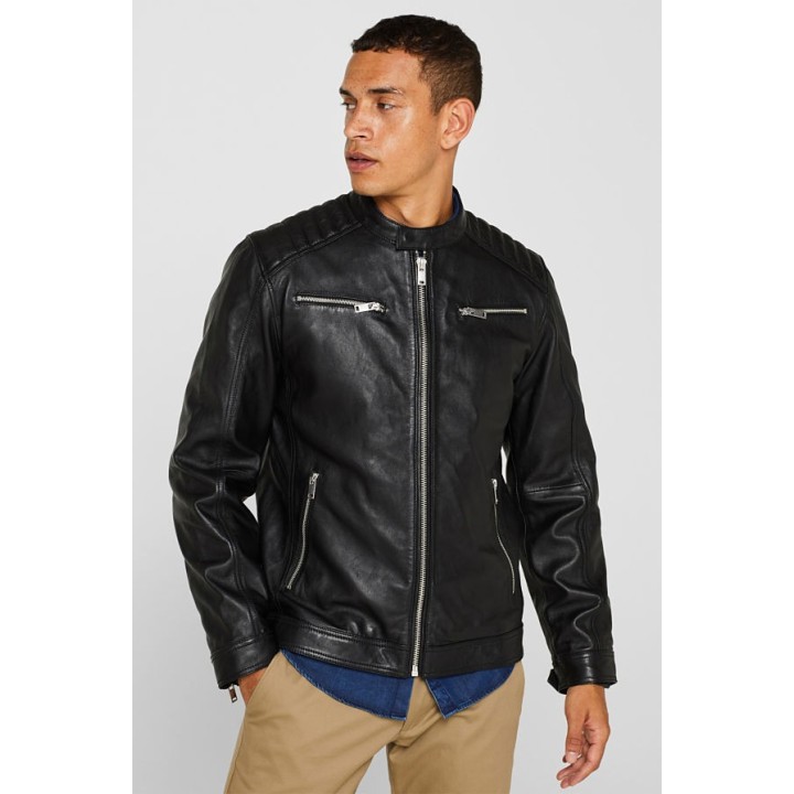 Veste Motard en Cuir Nappa – Icône de Style & Luxe